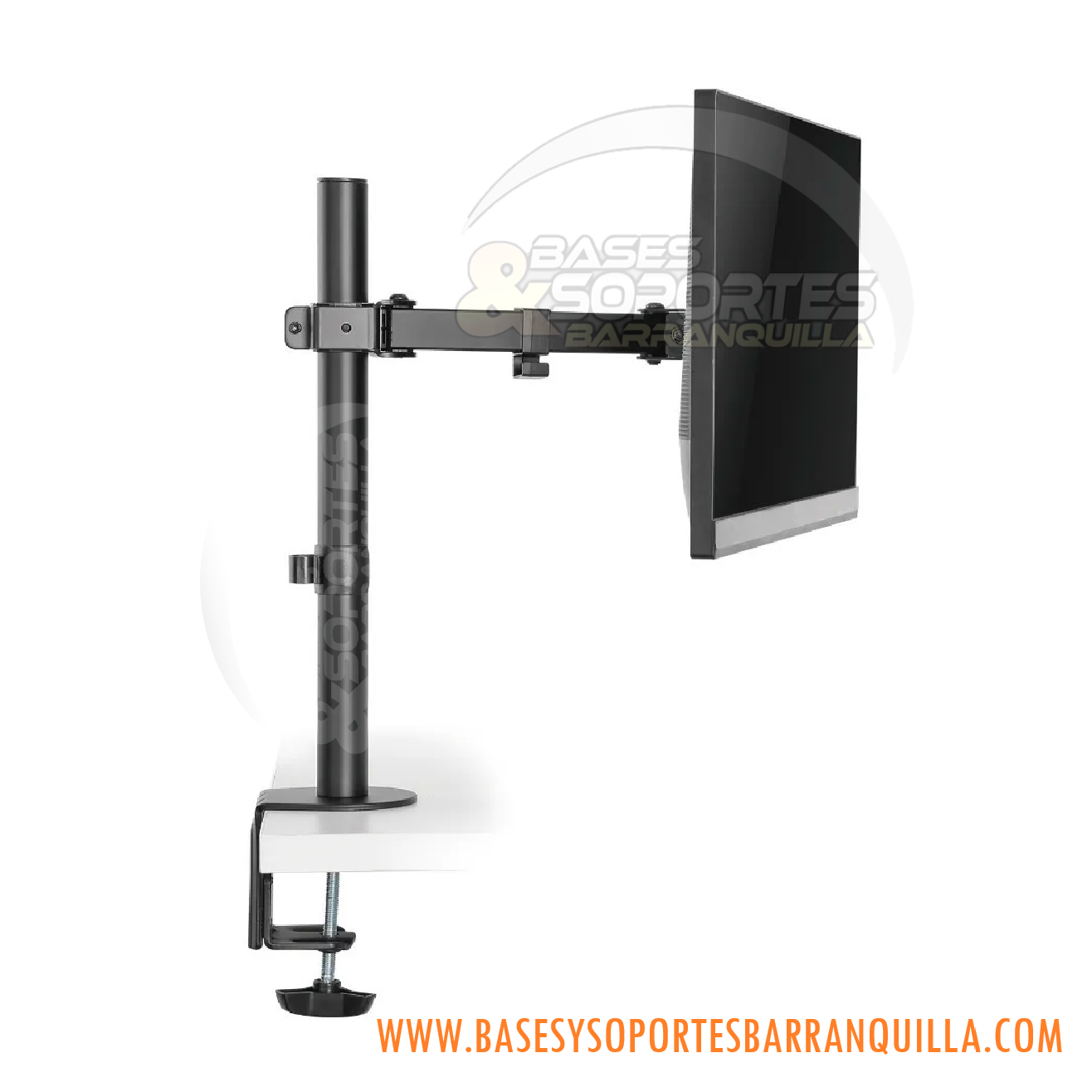 Soporte de pared para TV de movimiento completo, con instalación de poste  horizontal, brazo giratorio inclinable para pantalla de 30 a 65 pulgadas